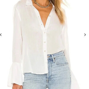 Amuse Society | Tay Long Sleeve Woven Blouse | Size XS